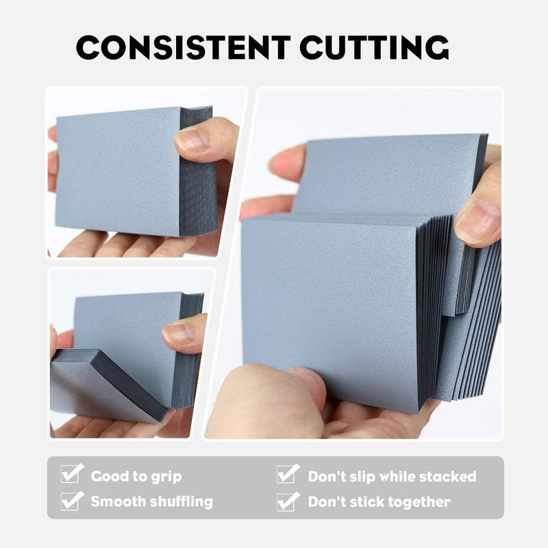 Katomula Gray MTG Card Sleeves 300CT, Matte Textured Back Card Sleeve Deck Card Protectors, Standard Size Card Sleeves for MTG, Baseball Card, Sports Cards, Game Card - Image 4